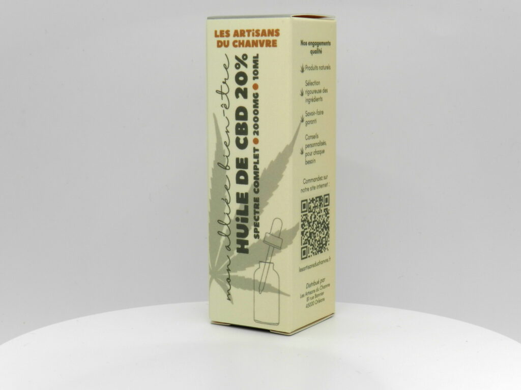 Huile CBD « Mon AlliĂ©e Bien-Ătre » (20%)